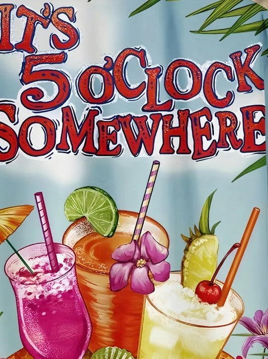 Hawaiian Shirt Bright Multi Coloured Its 5oClock